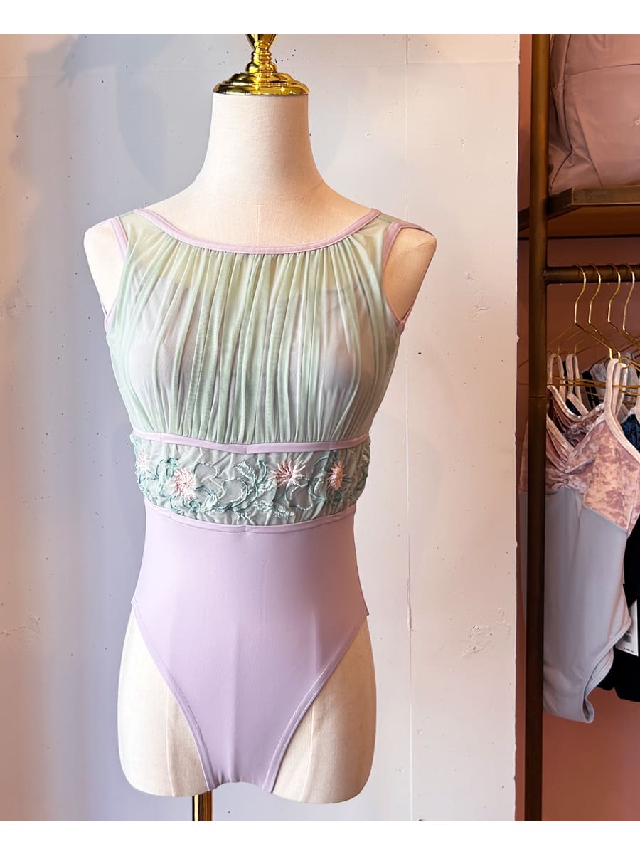 abbyバレエレオタード＞アイリス・エレガント刺繍レオタード｜バレエ